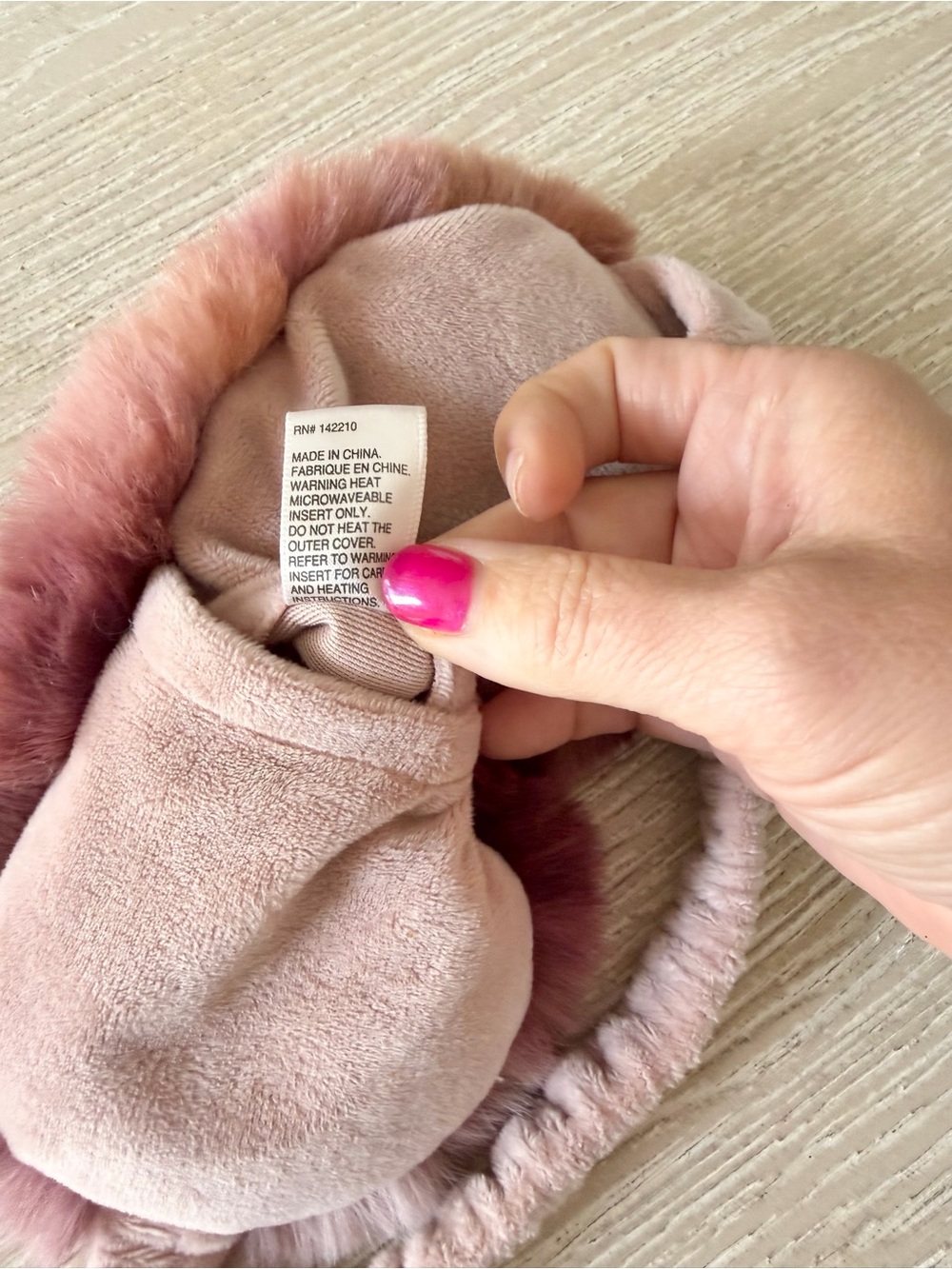 Anthropologie Luxe Dyed Faux Fur Weighted Eye Mask, NEW - Picture 6 of 7